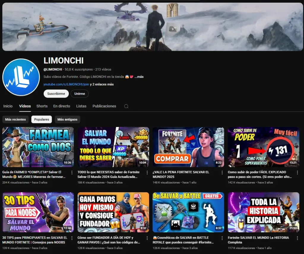 El primer canal de LIMONCHI
